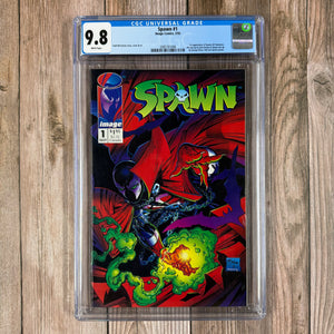 Spawn #1 CGC 9.8 WP 1st appearance of Spawn, Sam & Twitch, Malebolgia (Cert 1006)