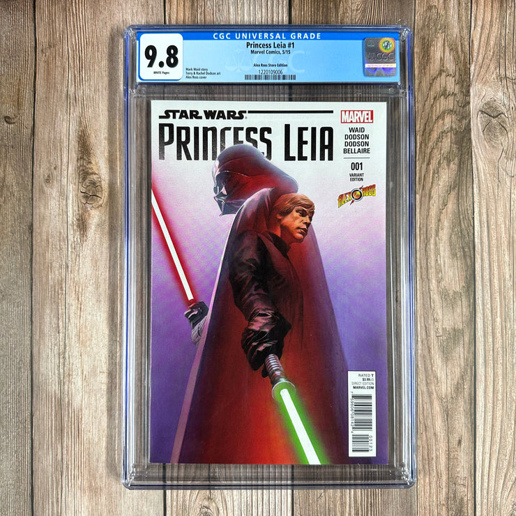 Princess Leia #1 CGC 9.8 WP Variant Cover by Alex Ross