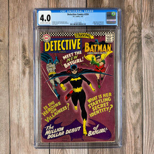 Detective Comics #359 CGC 4.0 Origin & 1st Appearance of Batgirl (Cert 5005)