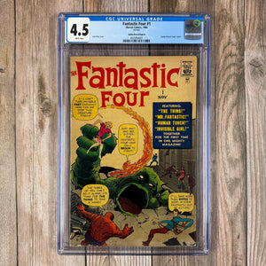 Fantastic Four #1 CGC 4.5 WP Golden Record Reprint (Cert 4001)