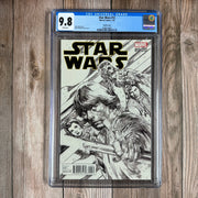 Star Wars #12 CGC 9.8 WP Sketch Cover by Stuart Immonen, Sana Starros reveals she is not the wife of Han Solo
