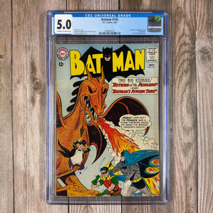 Batman #155 CGC 5.0 1st Silver Age Appearance of the Penguin (Cert 6010)