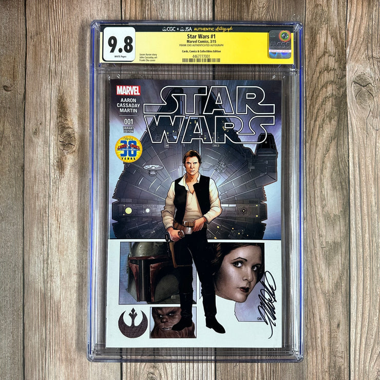 Star Wars #1 CGC 9.8 WP Cards, Comics & Collectibles Edition, Autographed Autograph: Frank Cho