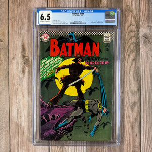 Batman #189 CGC 6.5 1st Silver Age Appearance of the Scarecrow (Cert 4010)