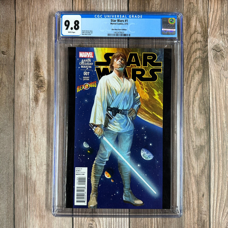 Star Wars #1 CGC 9.8 WP Exclusive Variant Cover by Alex Ross