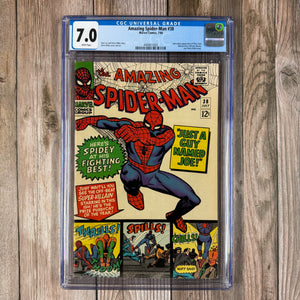 Amazing Spider-Man #38 CGC 7.0 WP Last Steve Ditko Issue on The Amazing Spider-Man title(Cert 3005)