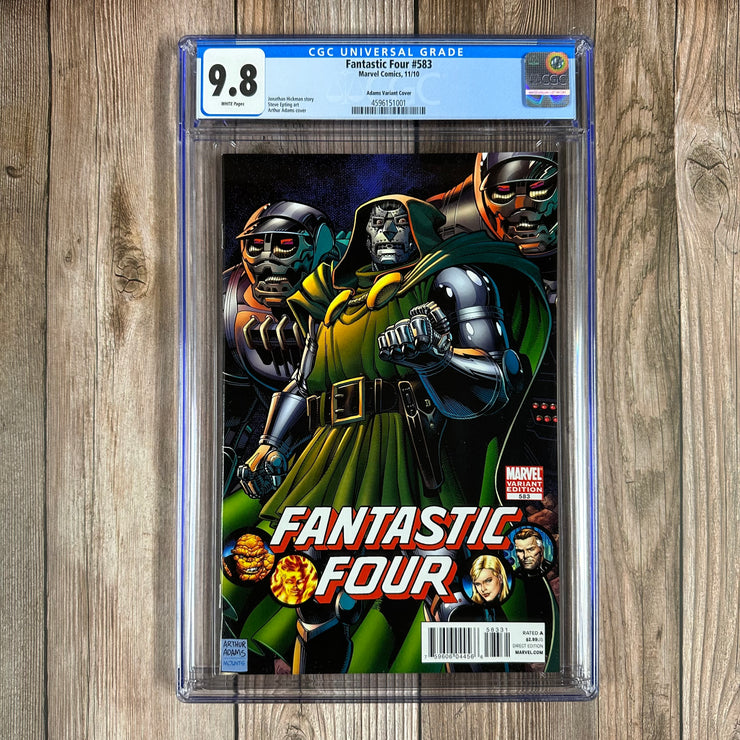 Fantastic Four #583 CGC 9.8 WP Variant Cover by Art Adams