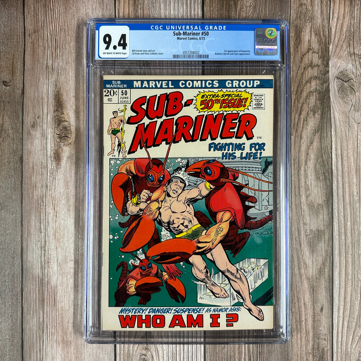 Sub-Mariner #50 CGC 9.4 1st Appearance of Namorita