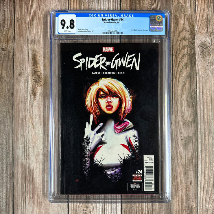 Spider-Gwen #24 CGC 9.8 WP 1st Appearance of Gwen Stacy as Gwenom