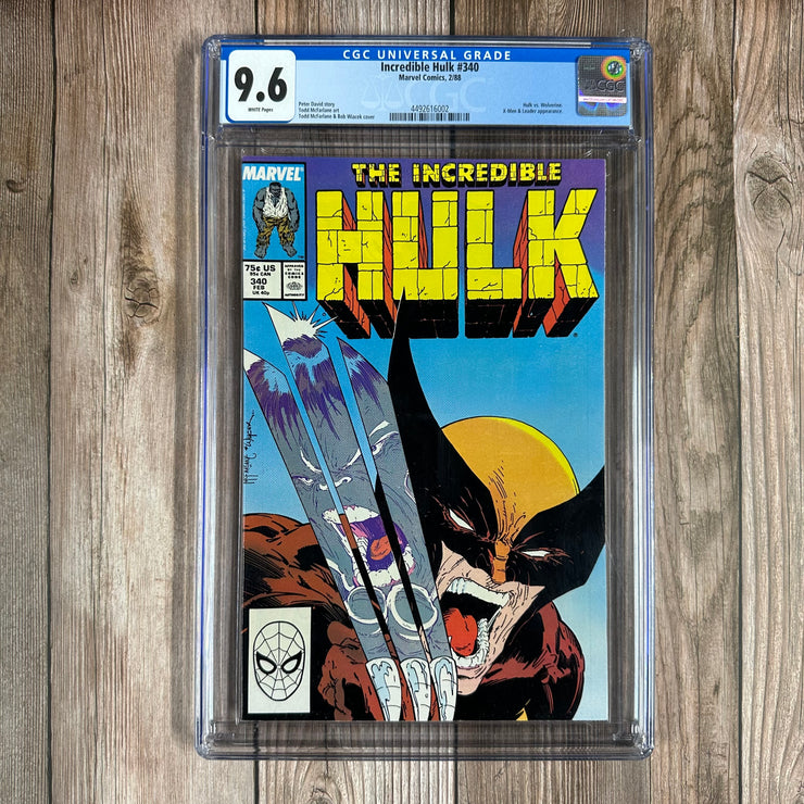 Incredible Hulk #340 CGC 9.6 WP Iconic cover art by Todd McFarlane
