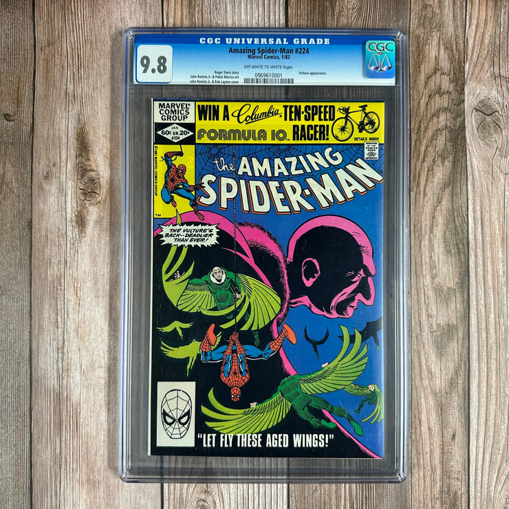Amazing Spider-Man #224 CGC 9.8 Cover by John Romita Jr.