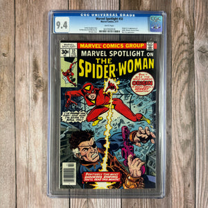 Marvel Spotlight #32 CGC 9.4 WP 1st Appearance and Origin of Spider-Woman Jessica Drew and Otto Vermis (Cert 2018)