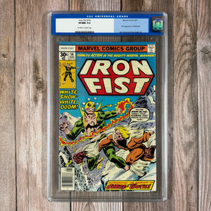Iron Fist #14 CGC 9.0 OLD LABEL 1st Appearance of Sabretooth (Cert 8025)