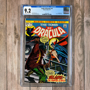 Tomb of Dracula #10 CGC 9.2 1st appearance of Blade (Cert 1001)