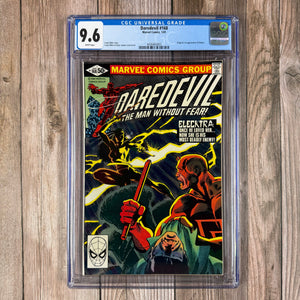 Daredevil #168 CGC 9.6 WP 1st appearance and origin of Elektra, 1st cameo of Robert "Goldy" Goldman, Frank Miller’s first solo Daredevil story (Cert 3003)