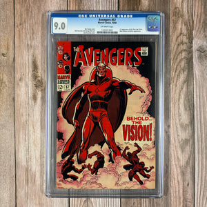 Avengers #57 CGC 9.0 1st appearance of Vision; 2nd appearance of Ultron (Cert 3001)