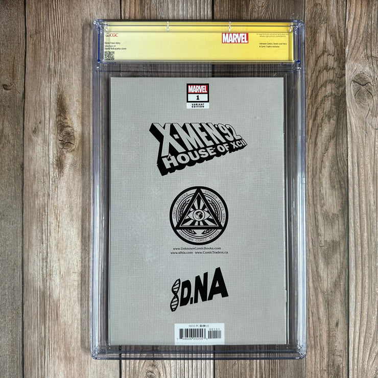 X-Men ’92: House of XCII #1 CGC 9.8 WP Nakayama "Virgin" Edition, Custom Label, SS Signed by George Buza, Catherine Disher, Cal Dodd, Chris Potter, Alison Sealy-Smith, Lenore Zann & David Nakayama