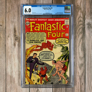 Fantastic Four #6 CGC 6.0 2nd Appearance of Doctor Doom and Sub-Mariner 1st Marvel Villain Team-Up (Cert 2001)