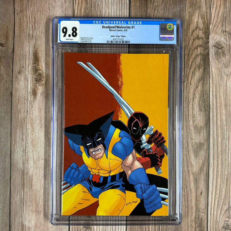 Deadpool / Wolverine #1 CGC 9.8 WP 1:100 Virgin Variant Cover by Frank Miller