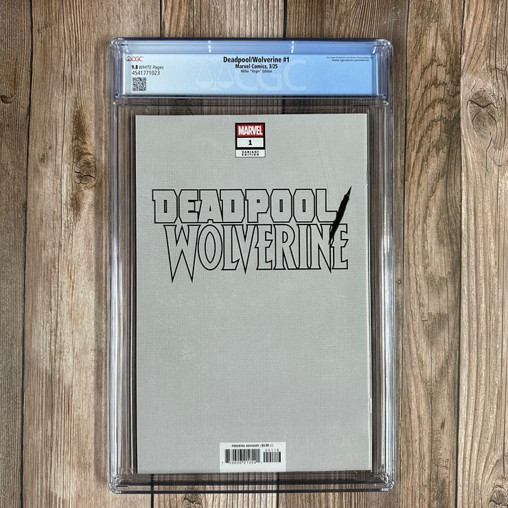 Deadpool / Wolverine #1 CGC 9.8 WP 1:100 Virgin Variant Cover by Frank Miller