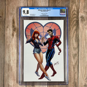 Ultimate Spider-Man #1 CGC 9.8 WP 1:500 Virgin Variant Cover by J. Scott Campbell, 1st appearance of Richard Parker II (Cert:5010)