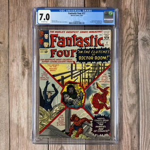 Fantastic Four #17 CGC 7.0 Doctor Doom Appearance, President John F. Kennedy Appearance Cover art by Jack Kirby (Cert 0003)