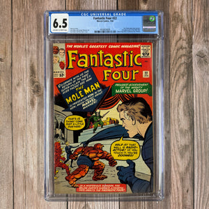 Fantastic Four #22 CGC 6.5 2nd Appearance of Mole Man, 1st Mole Man Cover, 1st Use of "It's Clobberin' Time" (Cert 4009)
