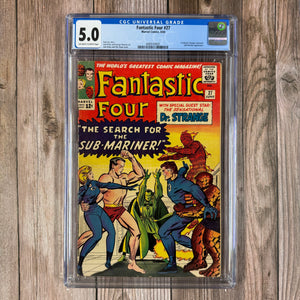Fantastic Four #27 CGC 5.0 First Meeting of Doctor Strange and the Fantastic Four, 1st Full Cover Appearance of Doctor Strange (Cert 9001)