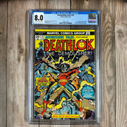 Astonishing Tales #25 CGC 8.0 1st appearance of Deathlok, Luther Manning, and Major Ryker, 1st published artwork for Marvel by George Perez