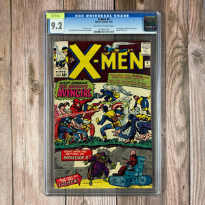 X-Men #9 CGC 9.2 1st Meeting of X-Men and Avengers, 1st Appearance of Lucifer (Cert 0002)