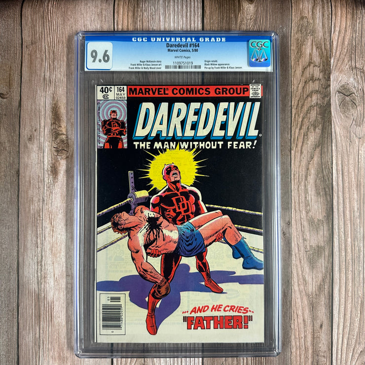 Daredevil #164 CGC 9.6 WP CLASSIC Cover by Frank Miller, NEWSSTAND EDITION