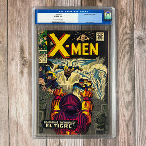 X-Men #25 CGC 9.0 Old Label, 1st Appearance and Origin of El Tigre, 1st Cameo Appearance of Kukulkan (Cert 8004)