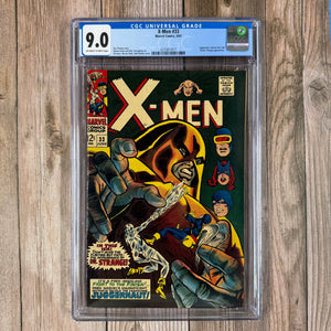 X-Men #33 CGC 9.0 Cover art featuring the Juggernaut by Gil Kane, Werner Roth, and John Romita (Cert 7017)