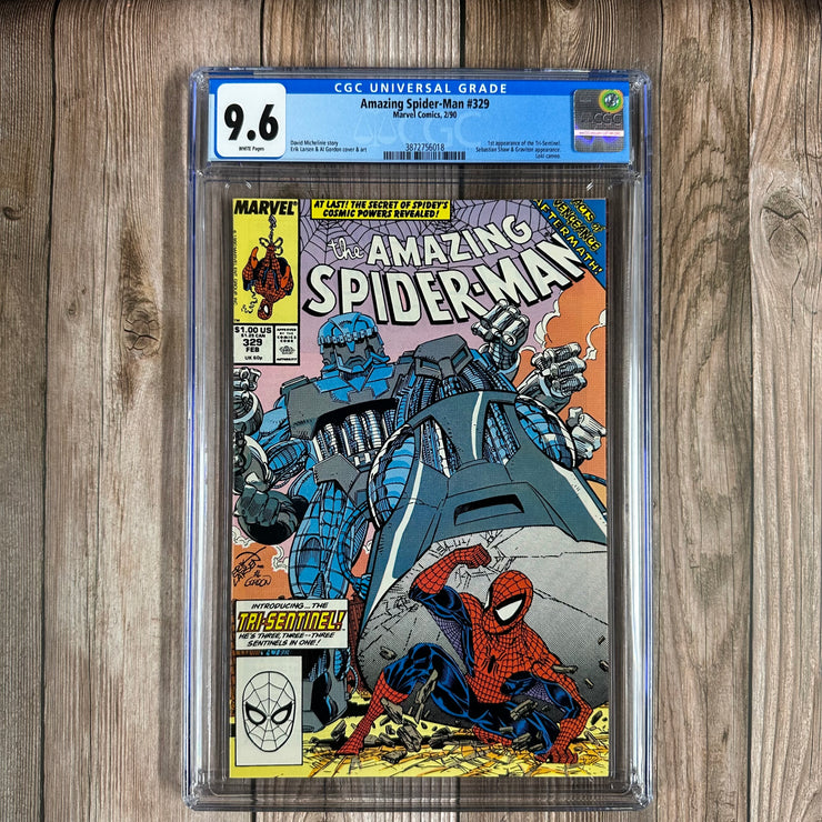 Amazing Spider-Man #329 CGC 9.6 WP 1st Tri-Sentinel Debut Captain Universe Suit Cosmic Powers