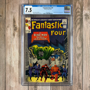 Fantastic Four #39 CGC 7.5 CLASSIC Cover art by Jack Kirby (Cert 8004)