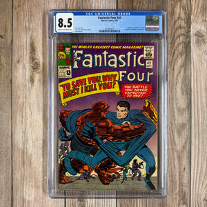 Fantastic Four #42 CGC 8.5 CLASSIC Cover art by Jack Kirby (Cert 5015)