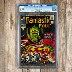 Fantastic Four #49 CGC 9.0 1st Full Appearance of Galactus, 2nd Appearance of Silver Surfer and 1st Silver Surfer and Galactus Cover (Cert 7002)