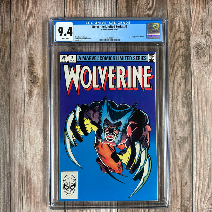 Wolverine #2 CGC 9.4 WP 1st full appearance of Yukio *