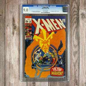 X-Men #58 CGC 9.0 1st Appearance of Havok in Costume (Cert 5001)