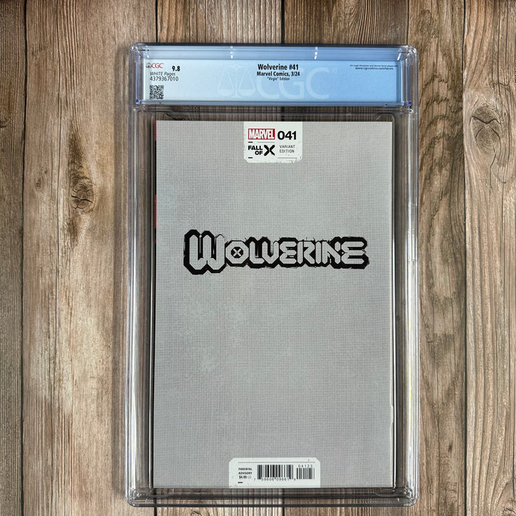 Wolverine #41 CGC 9.8 WP 1:100 "Virgin" Edition Variant Cover by Leinil Francis Yu