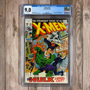 X-Men #66 CGC 9.0 WP Final Appearance of the Original Team in X-Men Title, Hulk Appearance (Cert 8009)