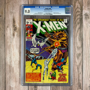 X-Men #65 CGC 9.0 Cover art by Marie Severin and Tom Palmer (Cert 9025)