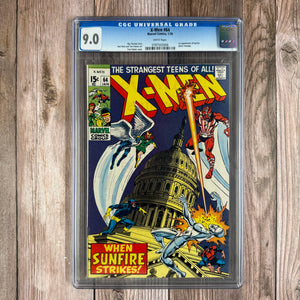 X-Men #64 CGC 9.0 WP 1st Appearance of Sunfire (Cert 3006)