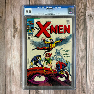 X-Men #49 CGC 9.0 WP 1st Appearance of Polaris & Mesmero, Origin of Beast (Cert 6003)