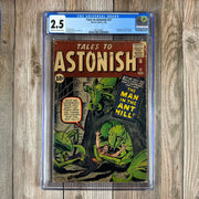 Tales to Astonish #27 CGC 2.5 1st appearance and origin of Hank Pym, later becomes Ant-Man, Goliath, Giant-Man and Yellowjacket (Cert:8001)