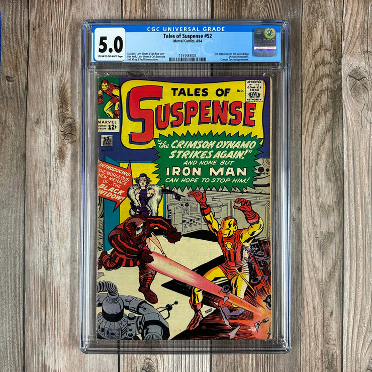 Tales of Suspense #52 CGC 5.0 1st appearance of the Black Widow & Death of the first Crimson Dynamo