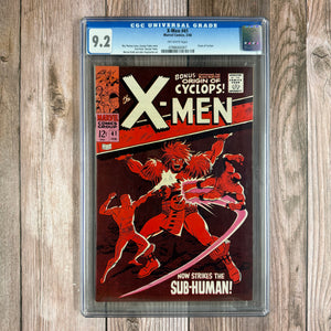X-Men #41 CGC 9.2 1st appearance of Grotesk, Origin of Cyclops (Cert 0007)