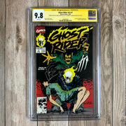 Ghost Rider #7 CGC 9.8 WP SS Signed & Sketched by Mark Texeiraand Signed by Howard Mackie White Pages, Cover by Mark Texeira