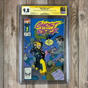 Ghost Rider #2 CGC 9.8 WP SS Signed & Sketched by Mark Texeira and Signed by Howard Mackie, 1st appearance of Blackout