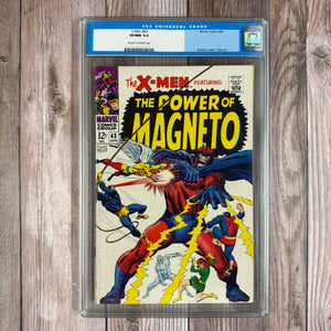 X-Men #43 CGC 9.0 Old Label, Cover Art by John Buscema (Cert 5037)
